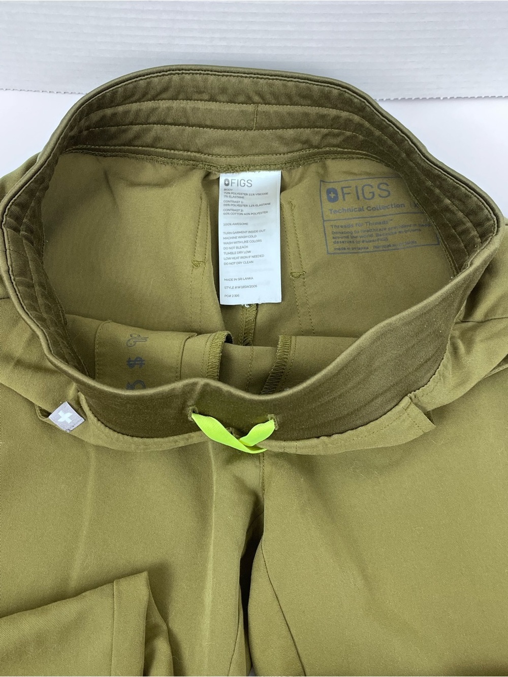 Figs Women's Zamora Jogger Scrub Pants in Olive W18SW2005 Size XXS; Uniform, ER - Picture 11 of 15